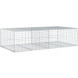 vidaXL Gabionska košara s pokrovom 200x100x50 cm pocinkano železo, (21413730) | Shoptok.si