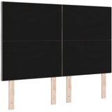  LED glava kreveta Sivo-smeđa tkanina - Sivo-smeđa 144 cm Visoki uzglavlje | shoptok.hr