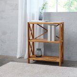 Unique Furniture Regal iz masivnega hrasta v naravni barvi 70x87 cm X-Shelf – | Shoptok.si