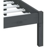  Za krevet od masivne borovine sivi 200 x 200 cm | shoptok.hr