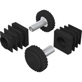  Furnirni nivelatori Podesiva 2 pcs Crna M6 PP | shoptok.hr