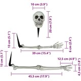 vidaXL Halloween skelet Bela 20 x 10 x 9.5 cm Plastika | Shoptok.si
