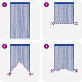  Končane Zavjese 2 kom 100x250 cm Plave | shoptok.hr