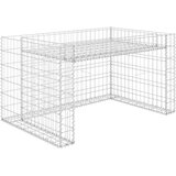 vidaXL garaža za kosilnico z dvignjenim koritom 110x80x60 cm jeklo | Shoptok.si