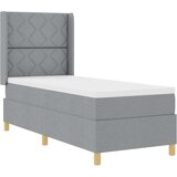  Podnica s madracem i LED svjetlom svijetlosiva 80x200 cm tkanina | shoptok.hr