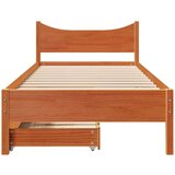 vidaXL Okvir kreveta s ladicama voštano smeđi 100 x 200 cm borovine | shoptok.hr