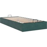 vidaXL Otomanski posteljni okvir brez vzmetnice zelen 80x200 cm žamet, (21610901) | Shoptok.si
