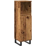 Maison Chic Kopalniška omarica - Kopalniški kabinet starinski les 30x30x100 cm inženirski les, (21794471) Cene