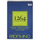  1264 Drawing, blok za skiciranje sa spiralom, A3, 180g, 50 lista, Fabriano Cene