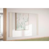 XORA STENSKO OGLEDALO, 100/70/2 cm steklo, leseni material | Shoptok.si