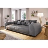 Ropez Temno siva raztegljiva sedežna garnitura iz rebrastega žameta 310 cm Vanessa – | Shoptok.si