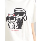 Karl Lagerfeld Majica boja pijeska / crvena / crna | shoptok.hr