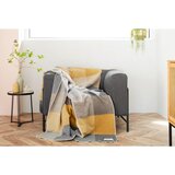 s.Oliver dekorativna odeja 150/200 cm rumena, siva | Shoptok.si