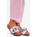 Boto Women Slippers With Flowers On Cork Platform White Zinrosa | ePonuda.com
