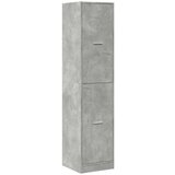 vidaXL Ormarić za lijekove boja betona 40x41x174,5cm konstruirano drvo | shoptok.hr