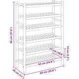  Polica za cipele s policom Prirodna 68 x 28 x 96 cm Bambus | Eponuda.ba