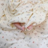 CamCam Copenhagen Svijetlo žuta deka za bebe od organskog pamuka za zamatanje 120x120 cm Off-White – | shoptok.hr