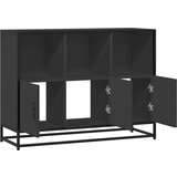 vidaXL Komoda crna 100x35x76 cm od konstruiranog drva | shoptok.hr