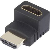 SpeaKa Professional HDMI adapter [1x HDMI-utikač 1x HDMI-utikač] 270° zakrivljen na gore pozlačeni kontakt crn | Eponuda.ba