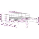  Dnevni krevet na razvlačenje s madracima žuti 100x200 cm baršun | shoptok.hr