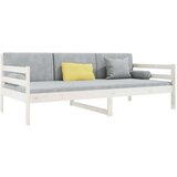  Dnevna postelja bela 80x200 cm trdna borovina, (20724065) | Shoptok.si