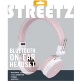 Streetz Slušalice HL-BT402, naglavne, s mikrofonom, preklopive, Blutooth, roze