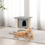  Penjalica za mačke sa stupovima za grebanje svjetlosiva 37 cm | shoptok.hr