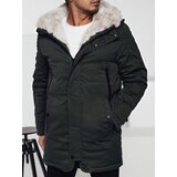 DStreet Kurtka zimowa męska parka z kapturem zielona | shoptok.hr