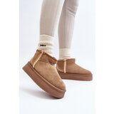 Boto Snow boots on platform with light brown pattern Udra | shoptok.hr
