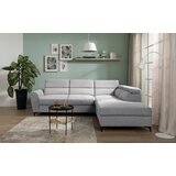 MID.YOU KOTNA SEDEŽNA GARNITURA, velur svetlo siva | Shoptok.si