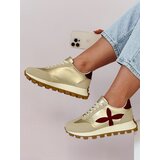 DStreet Sportowe sneakersy damskie FLEXIMOT bordowe Cene