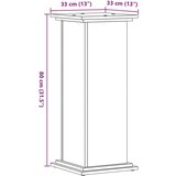  Stalak za biljke boja hrasta 33 x 33 x 80 cm konstruirano drvo | shoptok.hr