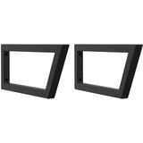  Zidna polica za umivaonik od čelika i masivne bukovine Smeđa 80 x 55 x 2.5 cm | Shoptok.si