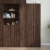 vidaXL Visoka omara rjavi hrast 30x42,5x185 cm inženirski les Cene