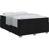  Krevetna konstrukcija s madracem Crna 140 x 200 cm tkanina | shoptok.hr