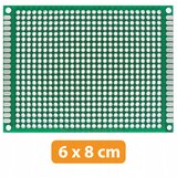 Rosfix dvostranska univerzalna plošča za izdelavo prototipov pcb 60 x 80 mm (zelena), (22016934) | Shoptok.si