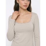 Sinsay Bluza s dugim rukavima i čipkom na dekolteu | shoptok.hr
