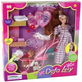  Lutka za igru Lucy sa bebom u kolicima i raznim rekvizitima | shoptok.hr