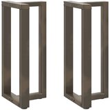  Noge za barski stol T-oblika 2 kom Crne 50x35x(90-91) cm Čelik | shoptok.hr