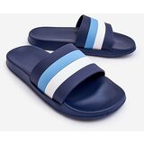 Kesi Men's Striped Slippers navy blue Vision Cene