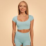 BeastPink ženska majica Cropped Sense Storm Blue 91222 Cene