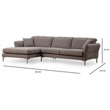 Atelier Del Sofa Ugaona garnitura Costor 180x96x290cm Siva | Eponuda.ba