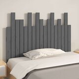  Zidno uzglavlje sivo 108x3x80 cm od masivne borovine | shoptok.hr