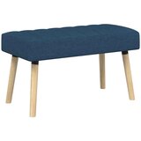  Klupa s utorima Plava 80 x 40 x 46 cm Tkanina | shoptok.hr