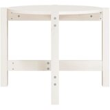  Stolić za kavu bijeli Ø 62,5 x 45 cm od masivne borovine | shoptok.hr