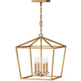 Quintiesse Hinkley Stinson Viseča stropna svetilka Lanterns Distressed Brass, (22098310) Cene