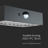  LED solarno zidno svetlo sa senzorom LED/3W/3,7V 3000K/4000K IP65 crno | Eponuda.com