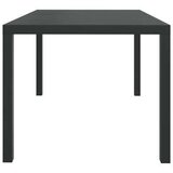  Vrtni stol crni 150 x 90 x 74 cm aluminijum i WPC | shoptok.hr