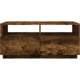  Stolić za kavu s LED svjetlima boja dimljenog hrasta 90x49x40cm | shoptok.hr