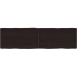 Stolna ploča tamnosmeđa 180x50x(2-6) cm obrađena hrastovina | shoptok.hr